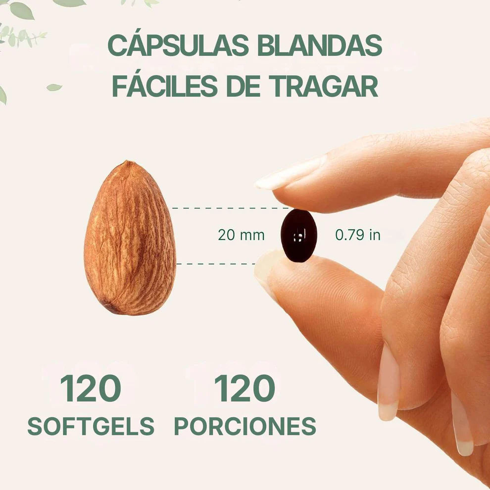 Astaxanthin: Solo 2 Semanas Para Volver a Sentirte 10 Años Más Joven. 120 Cápsulas