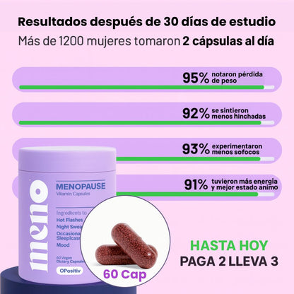 MENO: Fórmula Natural para la Menopausia y Control Peso