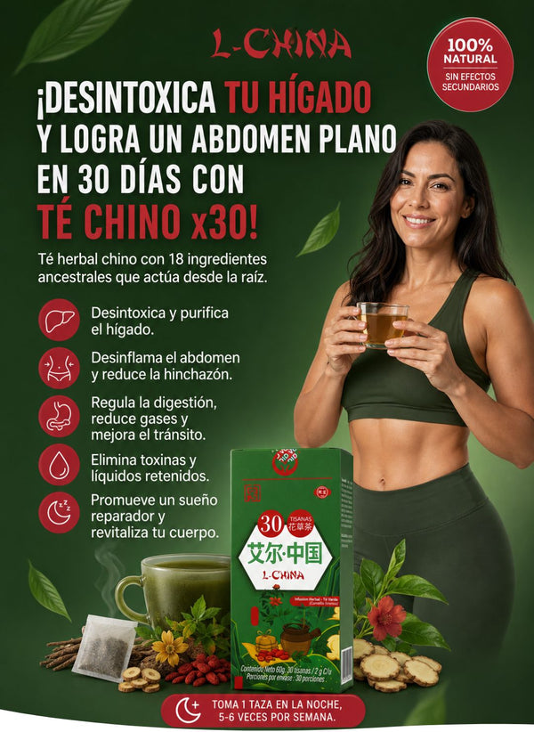Té Chino x30 — Abdomen Plano en 30 Días