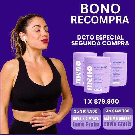 MENO: Fórmula Natural para la Menopausia, Sentirte Más Ligera y un Libido Activo.