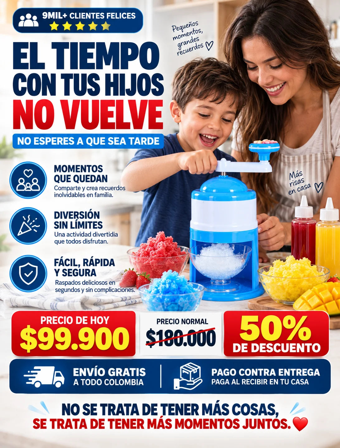 Maquina de raspado de hielo