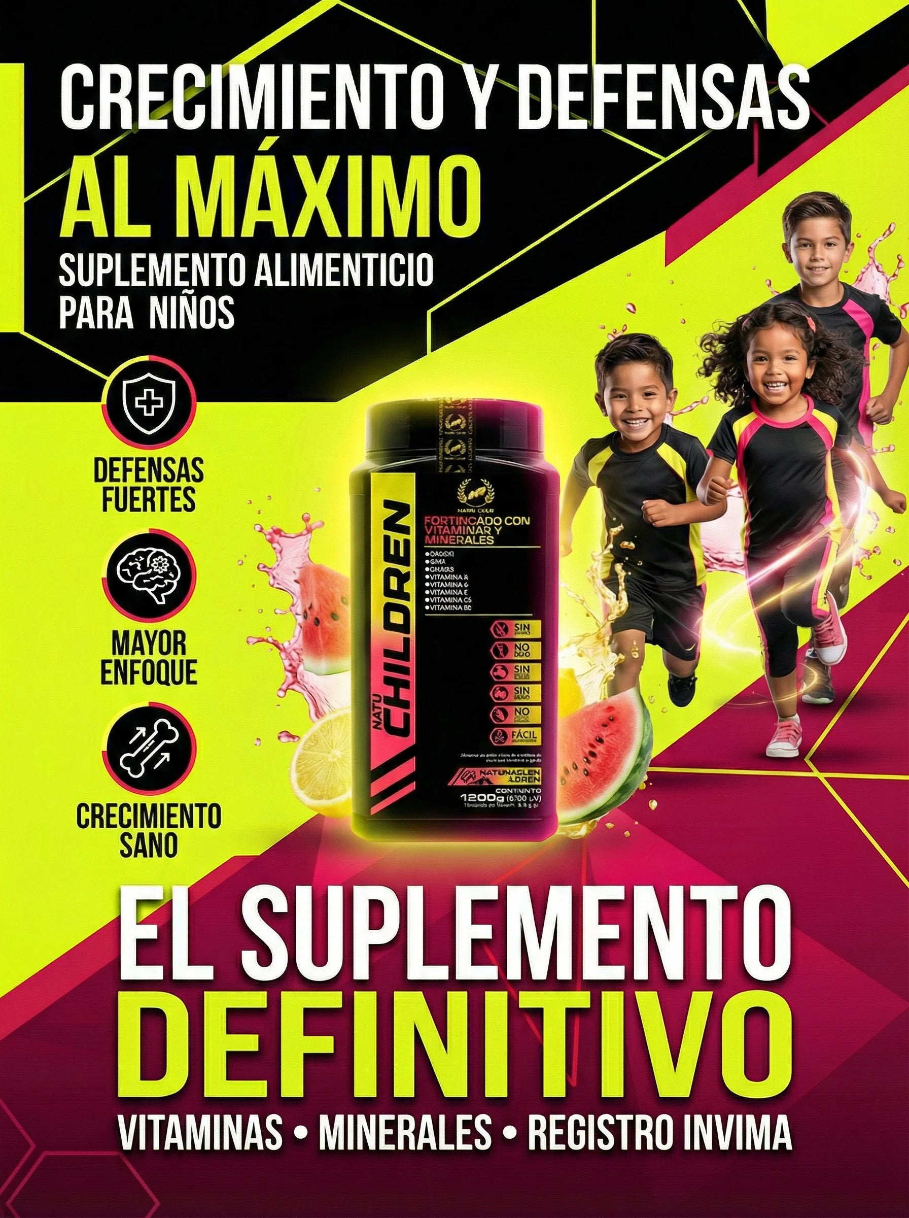 Natu Children Plus – Defensas, Energía y Desarrollo