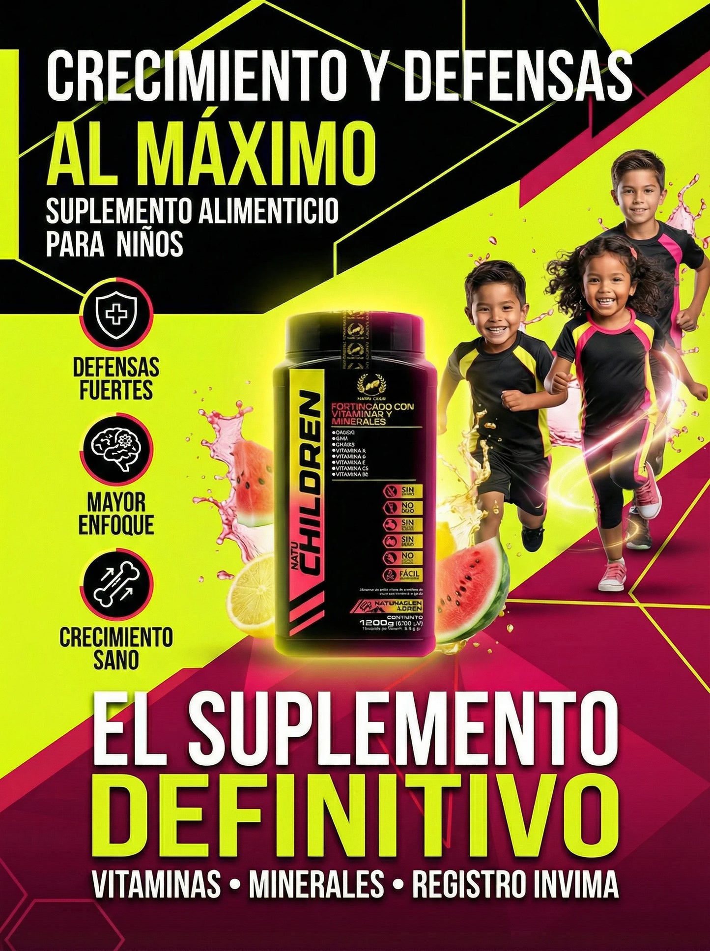 Natu Children Plus – Defensas, Energía y Desarrollo