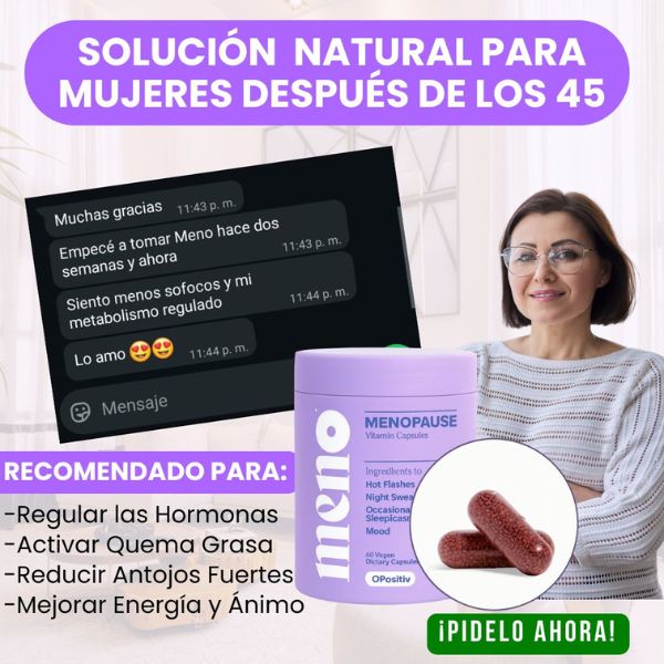 MENO: Fórmula Natural para la Menopausia y Control Peso